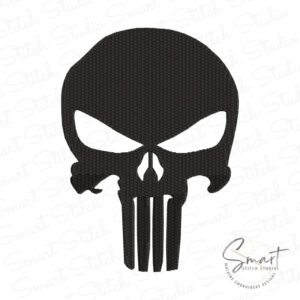 Punisher Skull Embroidery Design