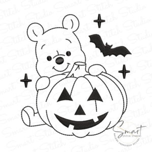 Winnie The Pooh Halloween Embroidery Design Winnie The Pooh Halloween Embroidery Design