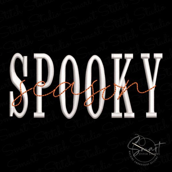 Happy Spooky Season Embroidery File Happy Spooky Season Embroidery File