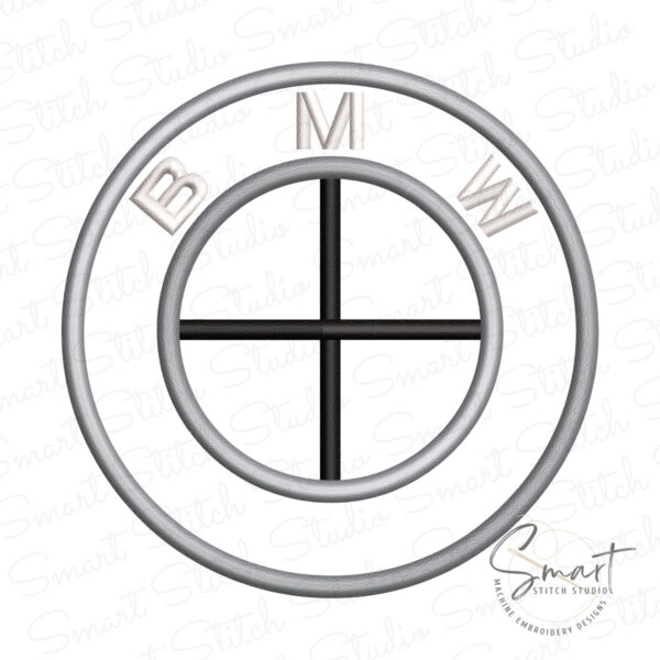 BMW Embroidery Applique Logo Design