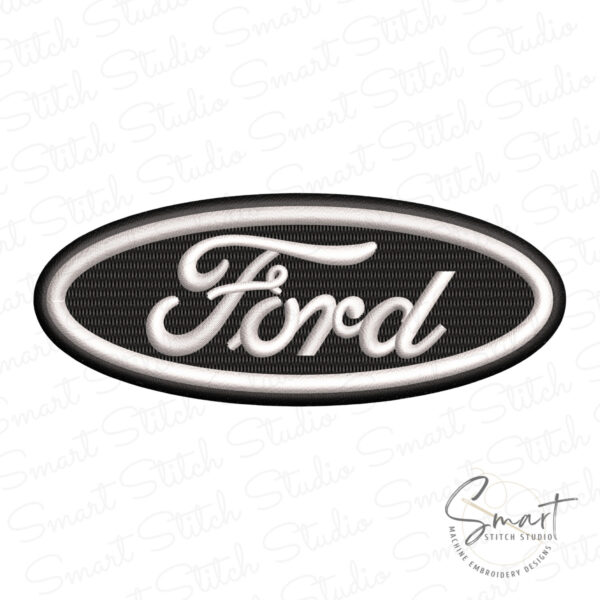Black Ford Embroidery File