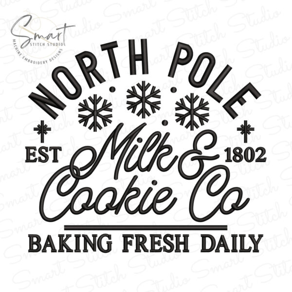 Cookies And Milk Machine Embroidery File