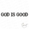 God Quote Embroidery Design God Quote Embroidery Design