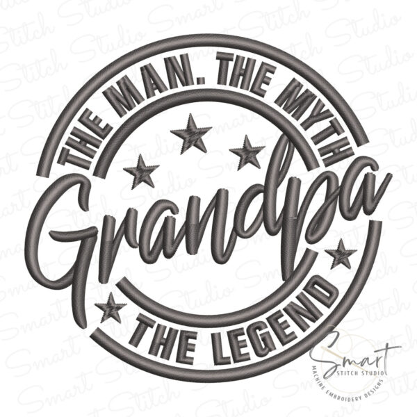 Grandpa Embroidery Design