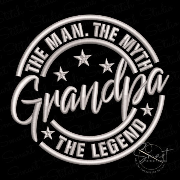 Grandpa Machine Embroidery File