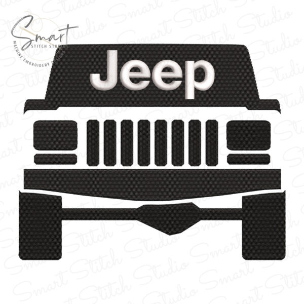 Jeep Machine Embroidery File Jeep Machine Embroidery File