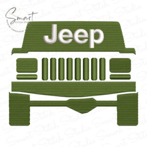Jeep XJ Embroidery Design