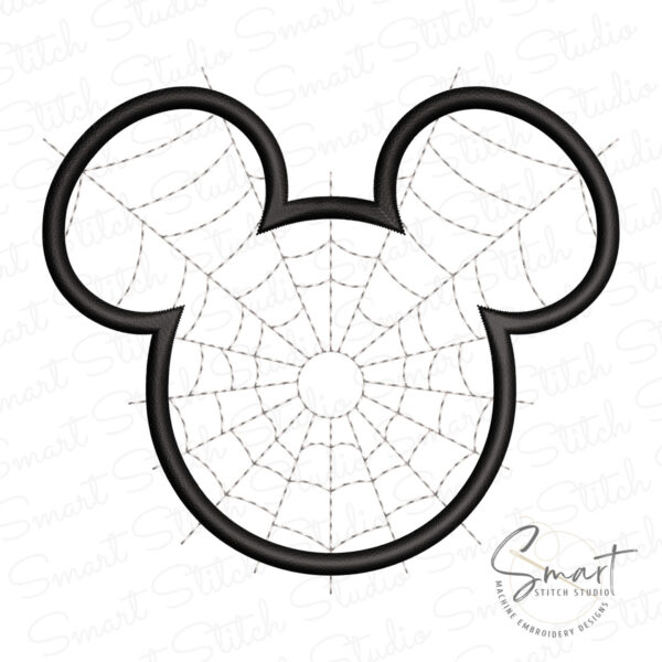 Mickey Mouse Spider Web Applique Embroidery Mickey Mouse Spider Web Applique Embroidery