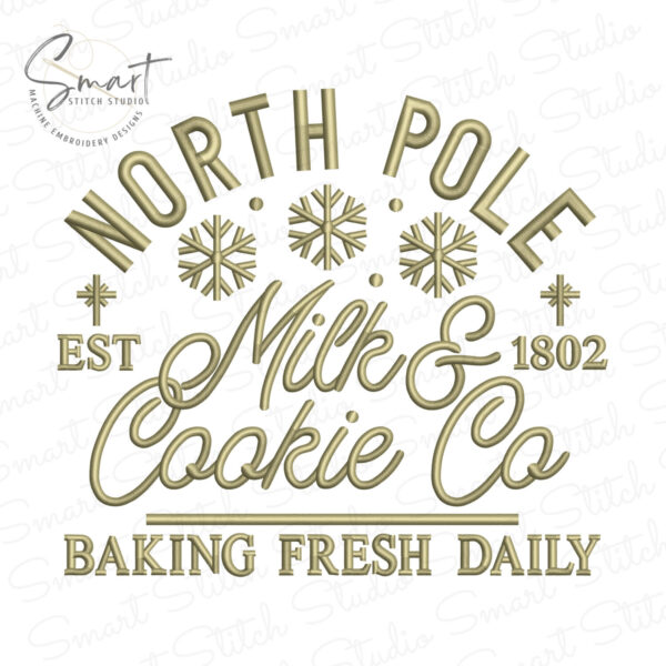 North Pole Embroidery Design