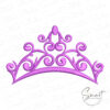 Princess Tiara Embroidery Design