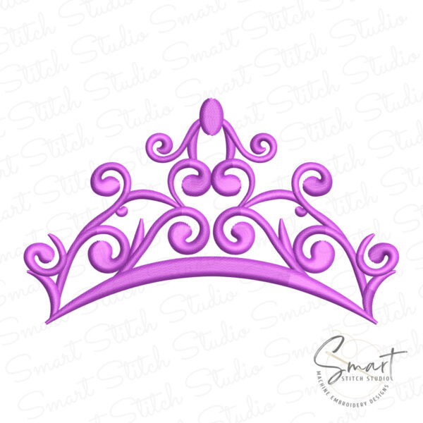 Princess Tiara Embroidery Design