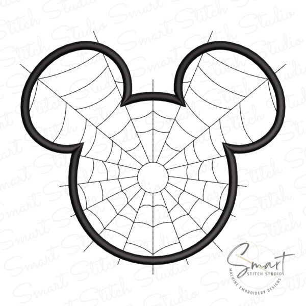 Spiderman Web Mickey Embroidery Applique Spiderman Web Mickey Embroidery Applique