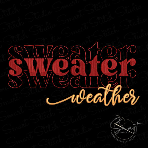 Sweater Embroidery Design