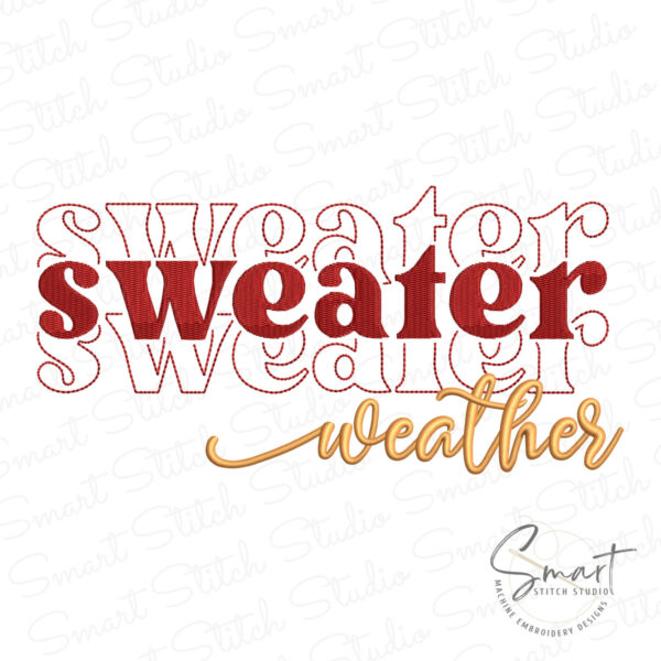 Sweater Weather Embroidery File