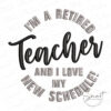 Teacher Retirement Embroidery Design Teacher Retirement Embroidery Design