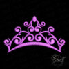 Tiara Crown Embroidery Design