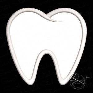 Tooth Applique Embroidery Design