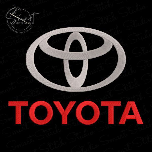 Toyota Car Logo Embroidery Design