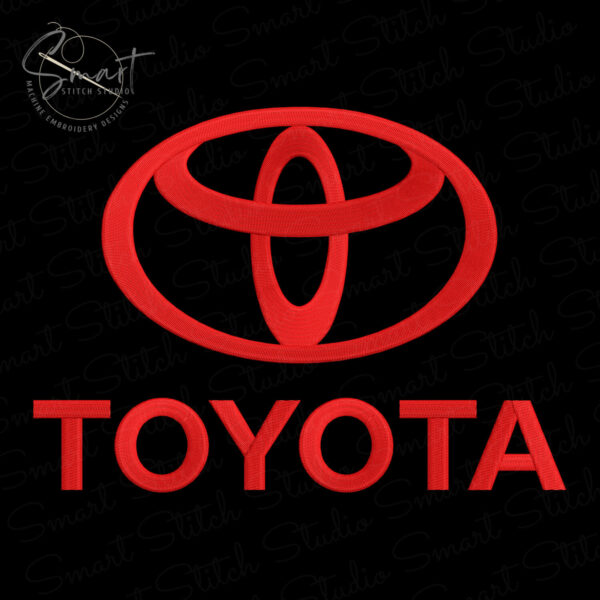 Toyota Emblem Embroidery Design