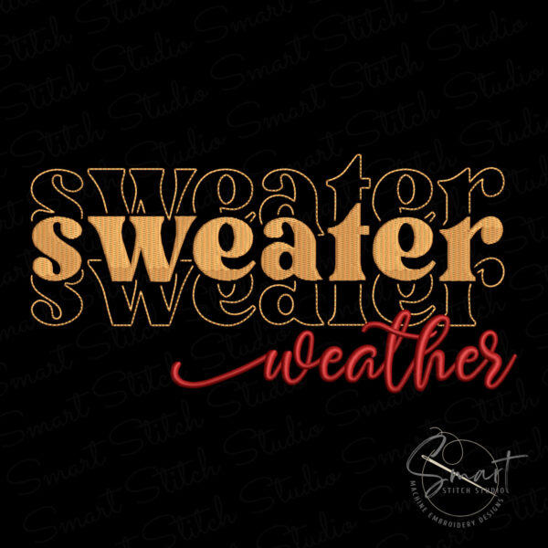 Winter Season Embroidery Design