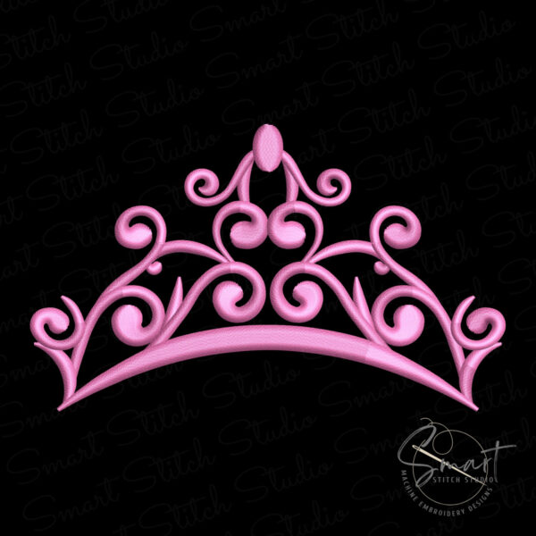 princess-tiara-machine-embroidery-file Princess Tiara Machine Embroidery File