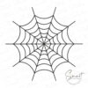 spider-web-embroidery-design Spider Web Embroidery Design with black thread white background