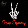 Stay Spooky Skull Hand Machine Embroidery File