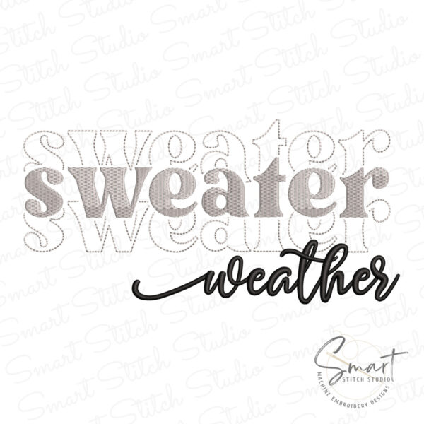 Sweater Weather Cozy Season Embroidery Pattern