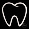 Tooth Machine Embroidery Applique Design