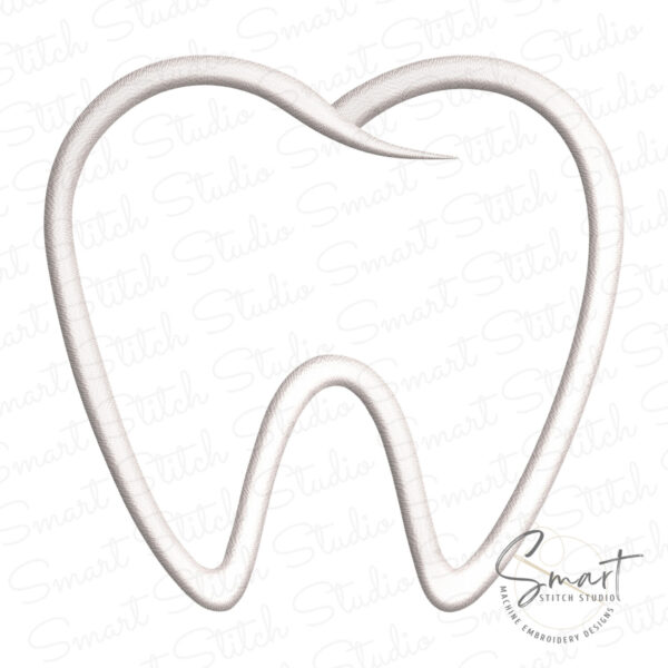 Tooth Outline Embroidery File