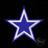 dallas-cowboys-star-embroidery-design-black-background Dallas Cowboys star embroidery design shown on black background for dark fabric contrast
