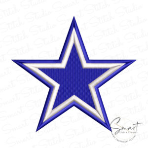 dallas-cowboys-star-embroidery-design-white-background Dallas Cowboys star embroidery design shown on white background