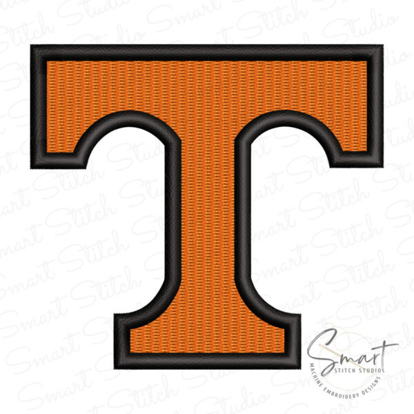 Tennessee T Logo Machine Embroidery Design